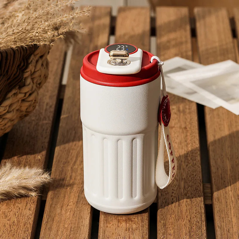 450 ml Smart Thermos Bottle(Digital Temperature Display, Stainless Steel)
