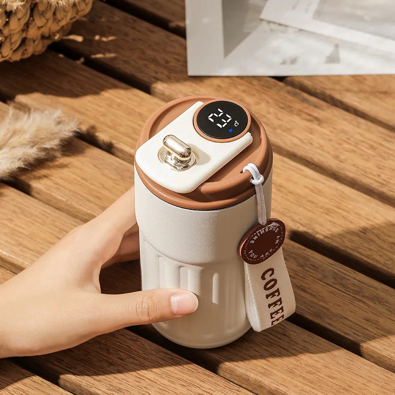 450 ml Smart Thermos Bottle(Digital Temperature Display, Stainless Steel)