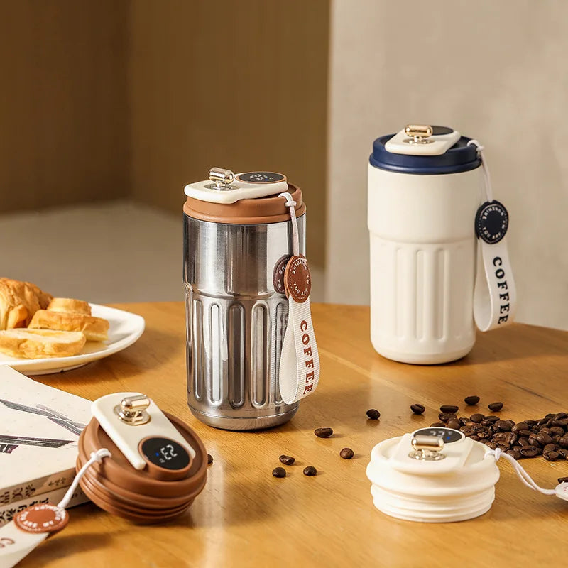 450 ml Smart Thermos Bottle(Digital Temperature Display, Stainless Steel)