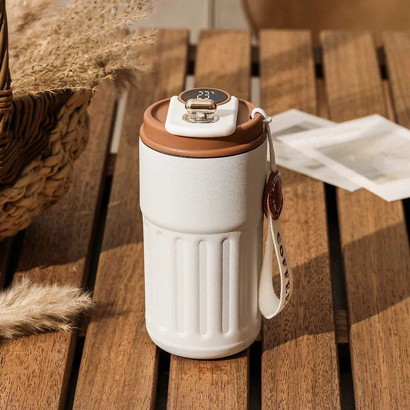 450 ml Smart Thermos Bottle(Digital Temperature Display, Stainless Steel)