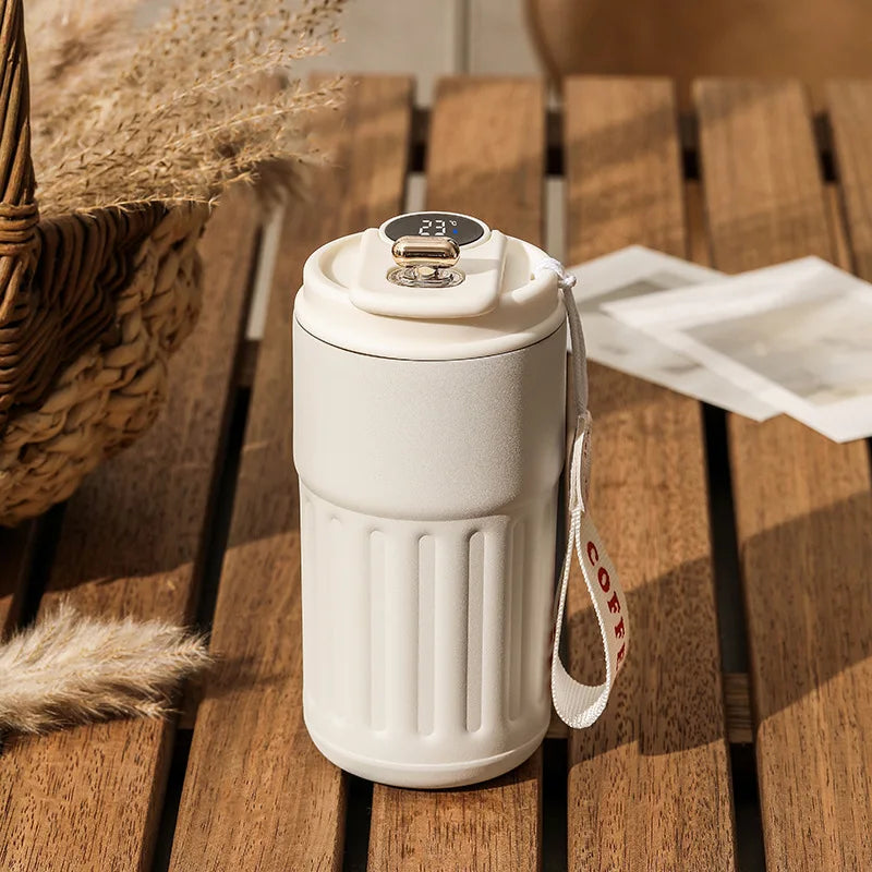 450 ml Smart Thermos Bottle(Digital Temperature Display, Stainless Steel)