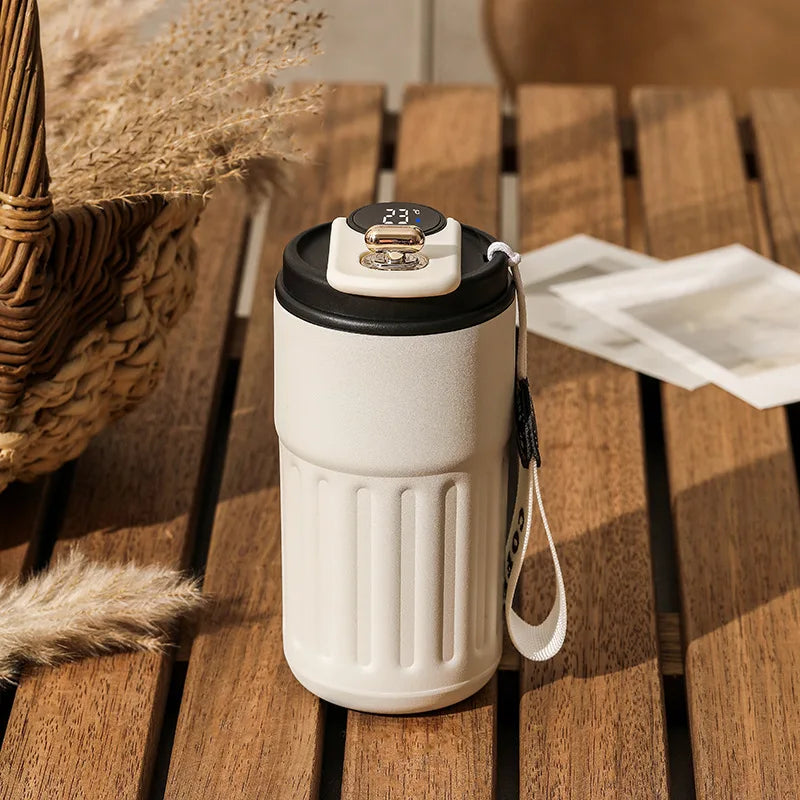 450 ml Smart Thermos Bottle(Digital Temperature Display, Stainless Steel)
